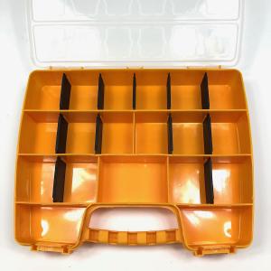Çok Amaçlı 19 Bölmeli Organizerli Tutmalı Turuncu Kutu 32x26x5 cm