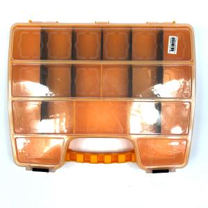Çok Amaçlı 19 Bölmeli Organizerli Tutmalı Turuncu Kutu 32x26x5 cm