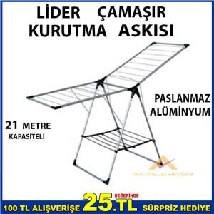 KATLANIR ALÜMİNYUM KURUTMALIK PASLANMAZ ÇAMAŞIR KURUTMA ASKISI.