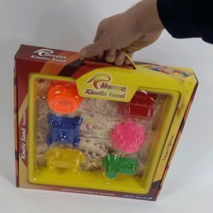 Heroes Kinetic Sand Kum Havuzu Ve Kum Kalıpları Tam Set 6 Parça Rengarenk Oyun Kalıpları