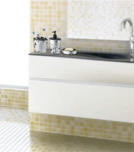 3lü VİNTAGE DESENLİ BANYO LAVABO SABUNLUK SETİ