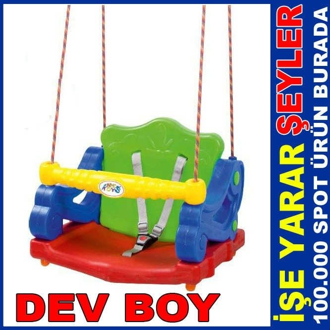 DEV BOY EMNİYET KEMERLİ ÇOCUK BEBEK SALINCAĞI