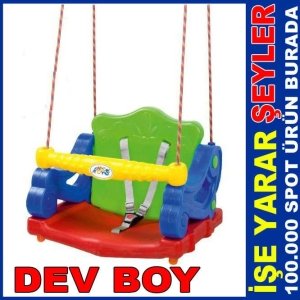 DEV BOY EMNİYET KEMERLİ ÇOCUK BEBEK SALINCAĞI
