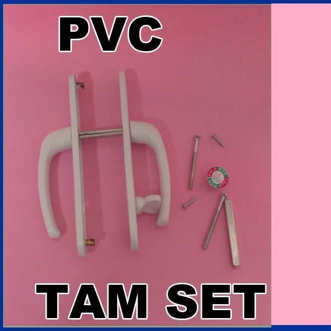 2 ADET KALİTELİ PLASTİK PVC KAPI KOLU SETİ