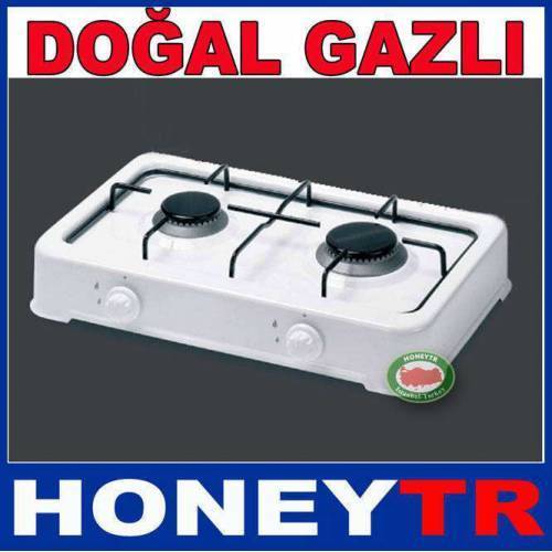 Garantili 2 Gözlü Doğalgazlı Setüstü Ocak Çiftli