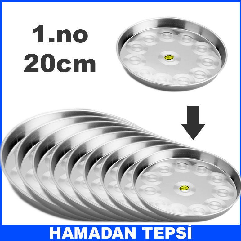 1.no 20cm Ömür Boyu Garantili Paslanmaz Çelik Fırın Tepsisi Kolay Isınıp Soğuyan Hamadan Tepsi