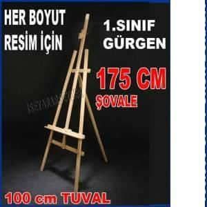 Ahşap Resim Şovalyesi Her Ölçüye Ayarlı Profesyonel Ressam Şovalesi, Büyük Boy Ahşap Resim Şövalesi