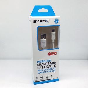 Syrox 2 Amper  Micro Usb Hızlı Şarj Cihaz Kablosu Data Kablo c70