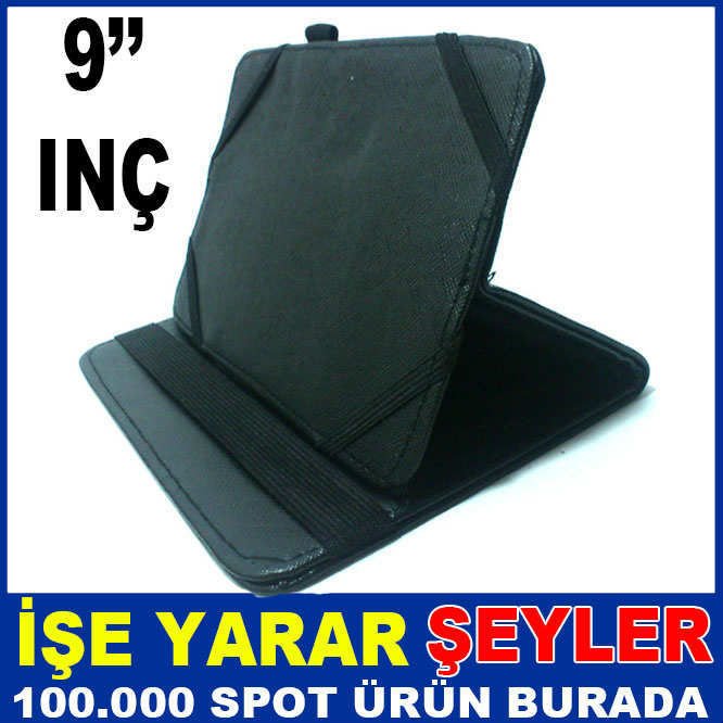 9 INÇ SİYAH STANDLI KORUYUCU TABLET KILIFI