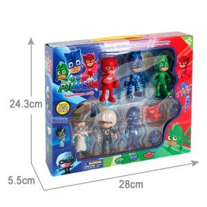 Pj Masks 4 Adet Oyun Karakterleri Action Figure Eğlenceli Sert Plastik PİJAMASKELİLER Oyuncaklar 8cm