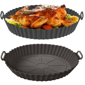 Airfryer Silikon Pişirme Kabı - Hava Fritözü Kabı -airfryer Aksesuar - Tüm Airfryer'lara Uyumlu