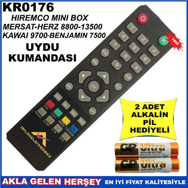 HİREMCO UYDU CİHAZI Receiver KUMANDASI KR0176