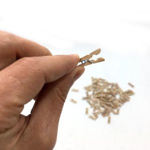 Natural Ahşap Dekoratif Mikro Mandal 100 Adet 25mm Mini Mandal Tahta Mini Süsleme Mandalı Minik