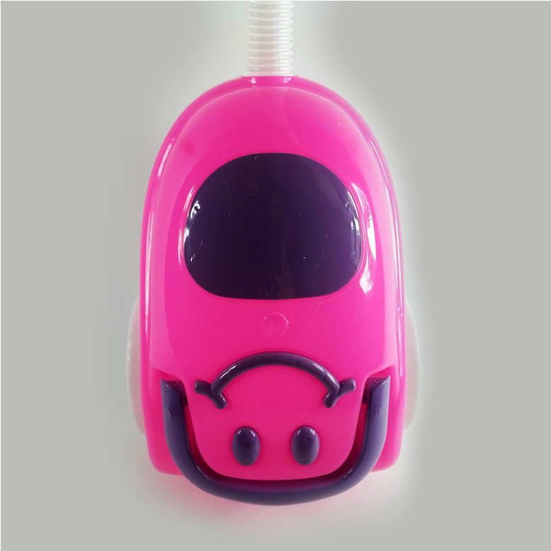 Oyuncak Elektrikli Süpürge Yatık Model (Pembe Renk)