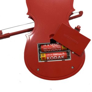 Pille Çalışan Müzikli Melodili 4 Telli Işıklı Oyuncak Çocuk Kemanı