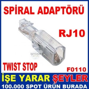 TWIST STOP SPIRAL ADAPTÖRÜ KORUYUCU KONNEKTÖR