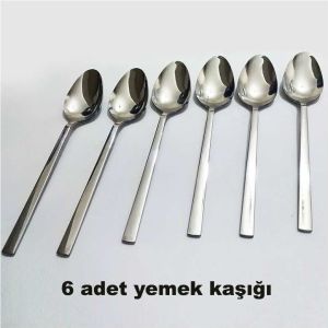 Lüks Çatal, Kaşık Takımı 36 Parça Düz Sade Paslanmaz Çelik Rostfrei Yemek Seti