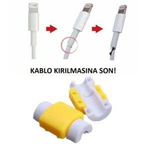 Usb Şarj Kablo Koruyucu İphone Samsung Uyumlu 2 Adet Renkli Kablo Kaplama Kablo Dibi Koruyucu