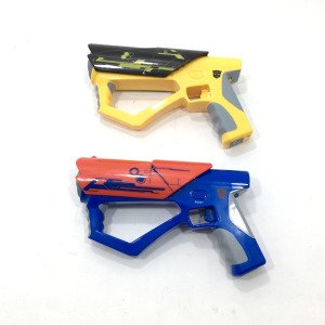 Pille Çalışan Işıklı Sesli 2'li Transformers Lazer Silah Oyuncağı Lazer Tabanca