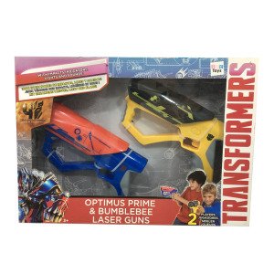 Pille Çalışan Işıklı Sesli 2'li Transformers Lazer Silah Oyuncağı Lazer Tabanca