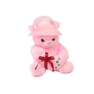 Love Kalpli Şapkalı Peluş Ayıcık 40 cm 1 adet