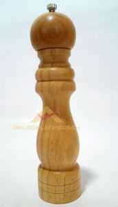 SERAMİK ÖĞÜTÜCÜLÜ 22cm BÜYÜK BOY AHŞAP KARABİBER DEĞİRMENİ