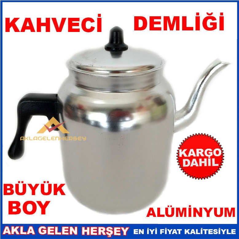3 LİTRE BÜYÜK BOY ALÜMİNYUM KAHVECİ DEMLİĞİ KD
