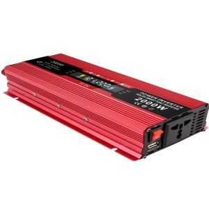 230 VOLT 2000 WATT DİJİTAL GÖSTERGELİ İNVERTER DÖNÜŞTÜRÜCÜ - GÜÇ KAYNAĞI - AKÜ BAĞLANTLI