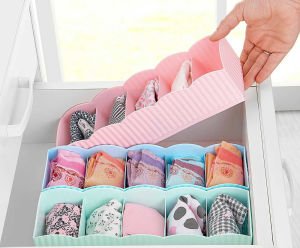 3 adet çekmece organizatörü,5 göz çekmece içi çorap,iç giyim,masaüstü takı,kozmetik saklama kutusu