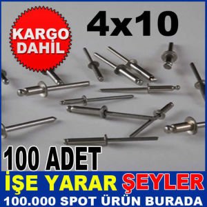 4x10 ÇELİK POP PERÇİN 100 ADET FİYATI KD