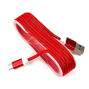 Farklı renklerde İp Örgülü 1.Kalite Micro Usb Cep Telefon Şarj Kablosu Sağlam ve Dayanıklı Samsung Kablosu