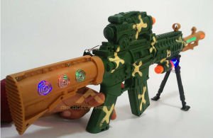 70cm TİTREŞİMLİ SESLİ IŞIKLI M-16 OYUNCAK TÜFEK