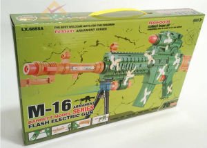 70cm TİTREŞİMLİ SESLİ IŞIKLI M-16 OYUNCAK TÜFEK