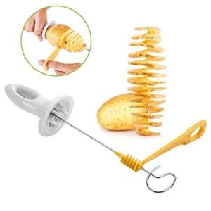 Patetes Cipsi Hazılama Şişi Evde Pratik Cips Hazırlama 4lü şiş