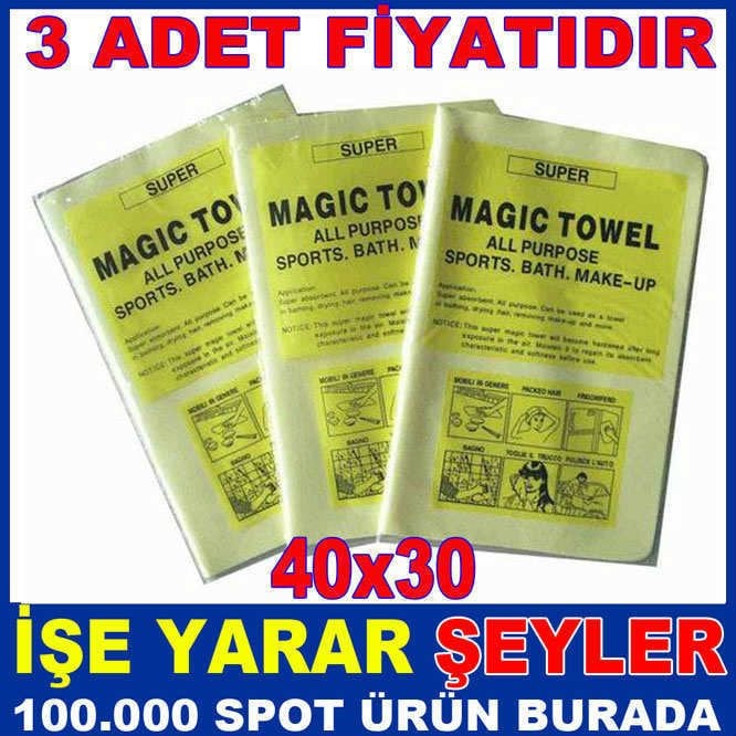 3adet FİYATI SİHİRLİ TEMİZLİK BEZİ MAGIC TOWELkd
