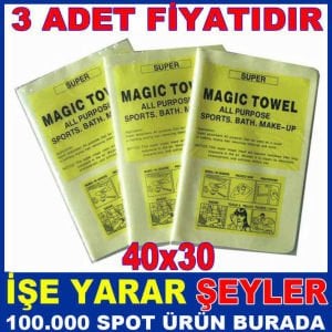 3adet FİYATI SİHİRLİ TEMİZLİK BEZİ MAGIC TOWELkd