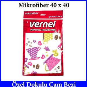 Vernel Microfiber Temizlik Bezi 40 x 40 Her Yüzeyde Kolaylıkla Temizlik