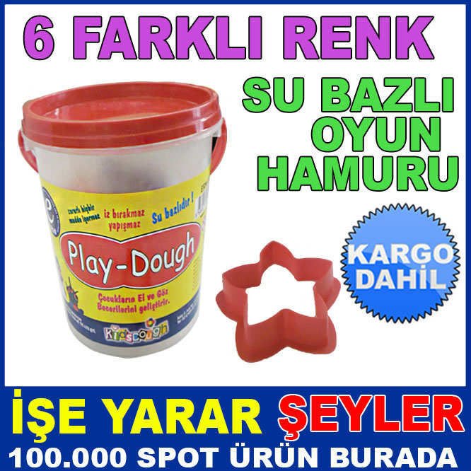İZ BIRAKMAZ YAPIŞMAZ SU BAZLI OYUN HAMURU KD-3
