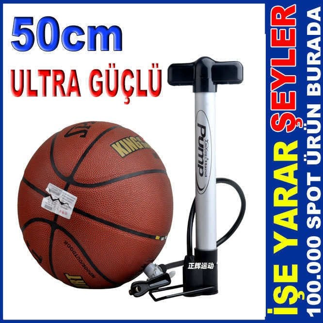 50cm Bisiklet Ve Top Şişirme Güçlü El Pompası