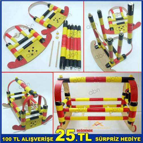 ÇOCUKLARA EN SEVECEĞİ OYUNCAĞI KENDİNİZ ÜRETİN 11 PARÇA PUZZLE BİREBİR ORJİNAL NOSTALJİK TAHTA BEŞİK