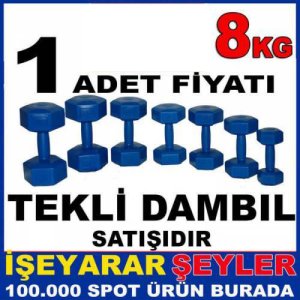 Tek 8kg Köşeli Dambıl Sağlıklı Zinde Yaşam
