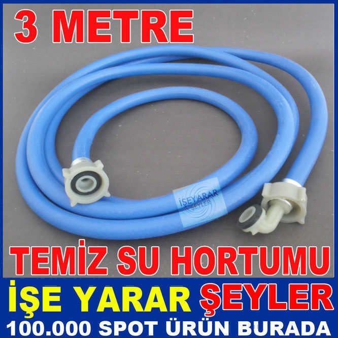 3 METRE ÇAMAŞIR MAKİNESİ TEMİZ SU HORTUMU -1