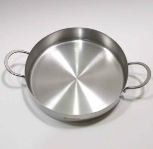 Essenso 18/10 Çelik 304 Kalite Yumurta Sahanı 2 Çelik Kulplu Ömürlük Garantili Çok Amaçlı Tava Ø14cm