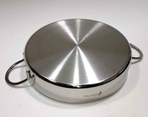 Essenso 18/10 Çelik 304 Kalite Yumurta Sahanı 2 Çelik Kulplu Ömürlük Garantili Çok Amaçlı Tava Ø14cm