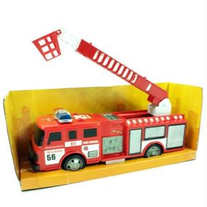 Oyuncak İtfaiye Aracı 32x11x14 Merdivenli Işıklı Sesli