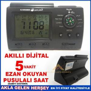 5 Vakit Ezan Okuyan Pusulalı Dijital Akıllı Saat