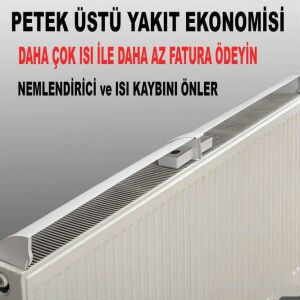 Isıfan Radyatör Üstü Isı Yönlendirici Hava Nemlendirici Doğalgaz Tasarruf Ürünü Perde Duvar Korucu