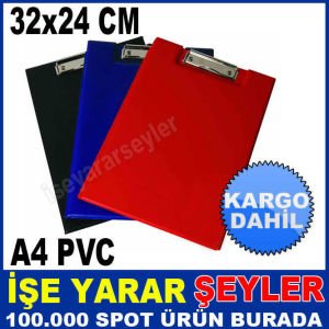 32x24cm PVC KLİPS KAPAKLI DOSYA SEKRETERLİK KD