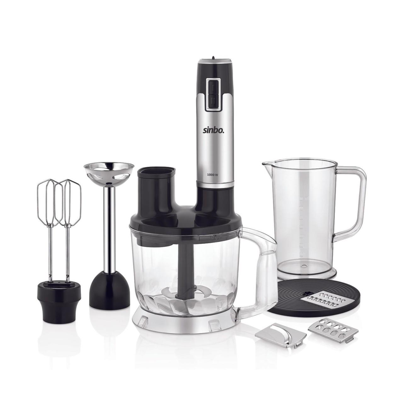 Sinbo Multi Blender Seti 1000 Watt Turbolu Çelik Bıçaklı SHB 3114