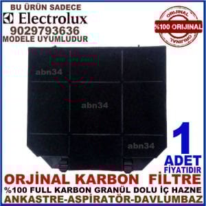 ELEKTROLUX ANKASTRE DAVLUMBAZ FİLTRESİ 9029793636 Davlumbaz Ankastre Aspiratör Karbon Filtre-1013